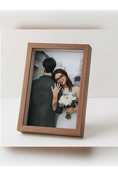 TAVİLOĞLU FOTOĞRAF Ahşap Derin Kahverengi Hatıra Kutusu - 17x22cm