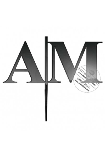 Decoratiuni Dulci Topper personalizat | initiale clasice si bara verticala - ...