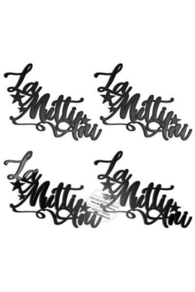 Decoratiuni Dulci Decor lateral pentru tort La multi ani! cu trei stelute (ко...