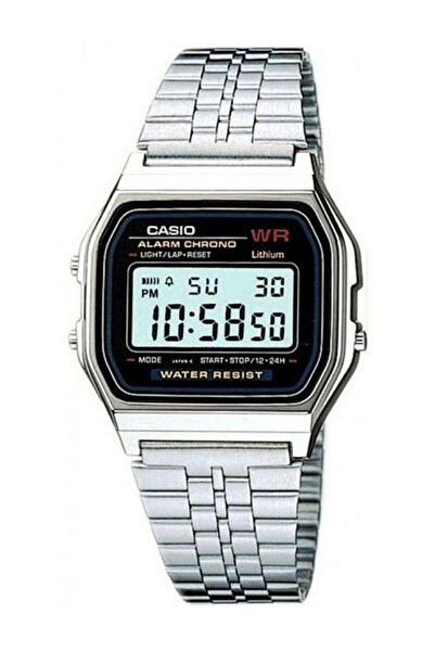Casio Digital Waterproof Watch Model A159WA-N1DF - Size 33 mm - Silver Color ...