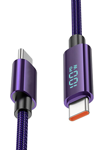 Zipax Redmi Note 8 9 9T 10 10s Lite Pro Type-C 100W Hızlı Şarj Data Kablosu H...