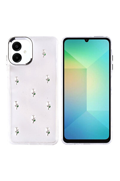 Ceponya غطاء لهاتف جالاكسي A06 بتصميم الوسادة الهوائية وغطاء شفاف لامع