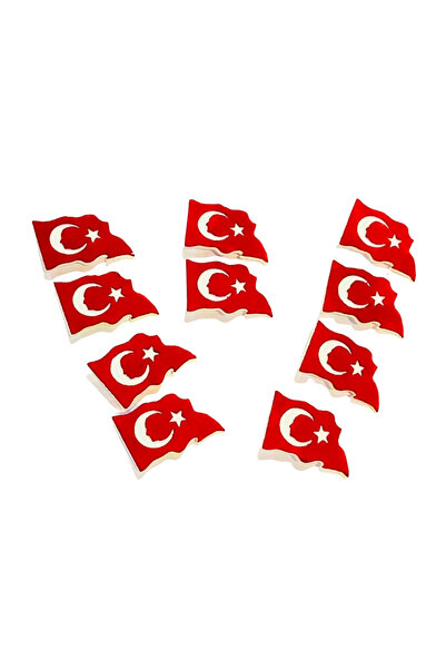 Keçebahçesi Kayseri Türk Bayraklı Kalem Başlığı 10'lu, Bayrak Haftası Hediyes...