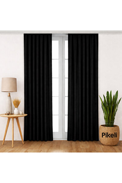 Pikeli Lüks Blackout Karartma Perde | Işık Kesici | Isı & Ses Yalıtımlı