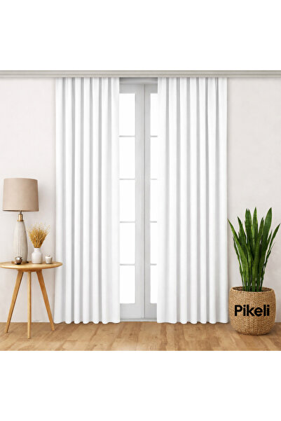Pikeli Lüks Blackout Karartma Perde | Işık Kesici | Isı & Ses Yalıtımlı