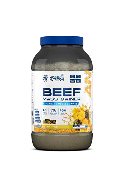 applied nutration Beef Mass Gainer, Millions Pineapple, 3 Kg, 42g protein