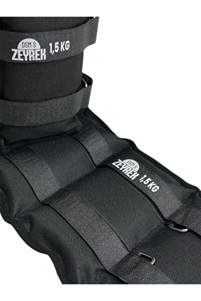 DSM S ZEYREK 1.5 kg X 2 Pieces Total 3 kg Black Hand and Foot Weights