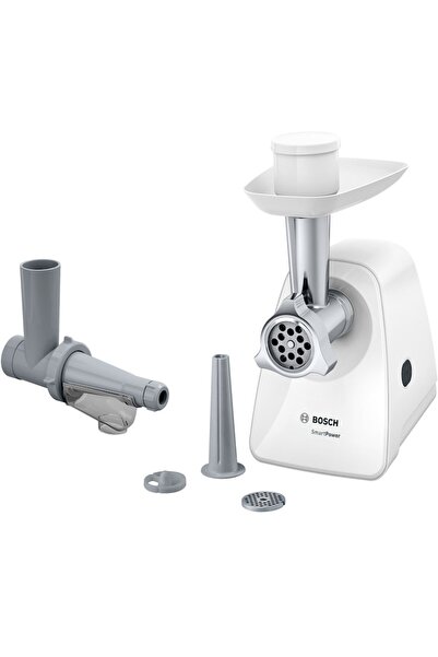 Bosch Masina de tocat MFW2515W, 1500W, 1,7 kg/min, 2 site 3,8/ 8 mm, storcato...