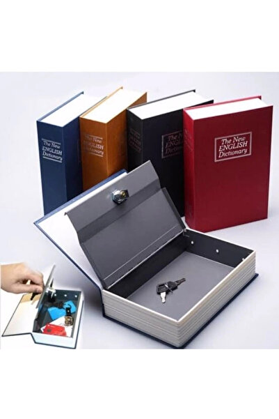 Genel Markalar Kitap Şeklinde Gizli Kasa Kilitli kumbara Büyük Boy