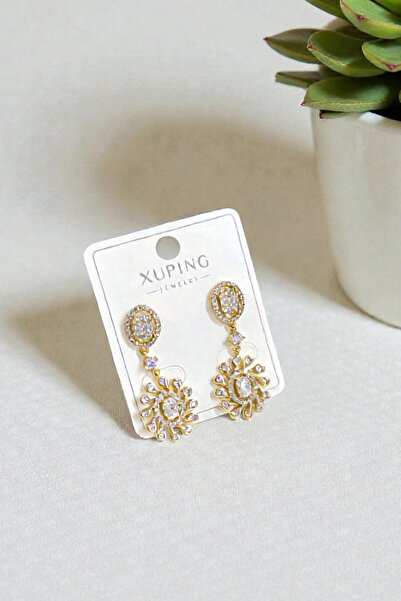 DİAVENTA TAKI VE AKSESUAR هدية أقراط Xuping Vip - أقراط Xuping بتصميم حجر الب...