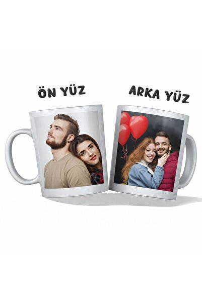 siverek reklam Kişiye Özel Fotoğraflı Beyaz Kupa – Çift Taraflı Baskı (Ön & A...