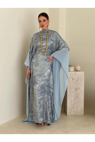 Noon Noora Pullover Dress with Hot Stamping and Chiffon Tunic with Inner Wais...