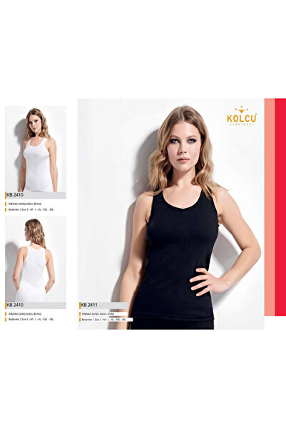 BENALİ Underwear (3 Pieces) Kolcu Ribbed Thick Strap Tank Top