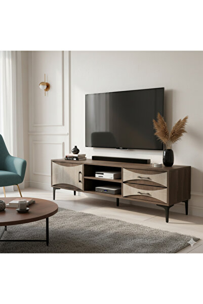 Generic "Urban" Wooden Plasma TV Stand – 140 cm Modern & Sleek Design