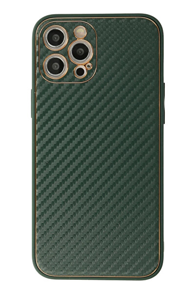 Twin Store Mey Import ®   iPhone 12 Case Coco Carbon Silicone - Green