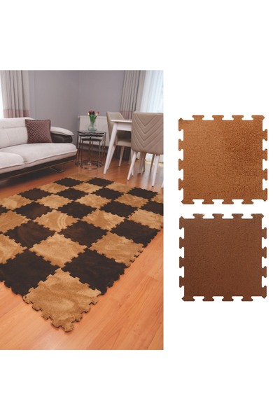 Tekstilnet 30 Pieces 31X31 Size 16 mm Height Plush Carpet Beydex Puzzle Carpet