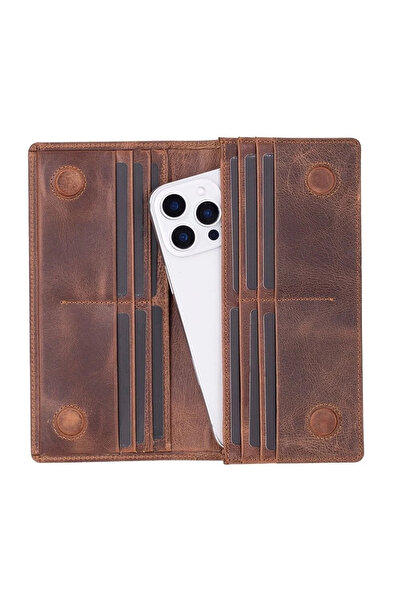 Generic Brand Aura Genuine Leather, Handmade, Phone Compartment, Women's Wall...