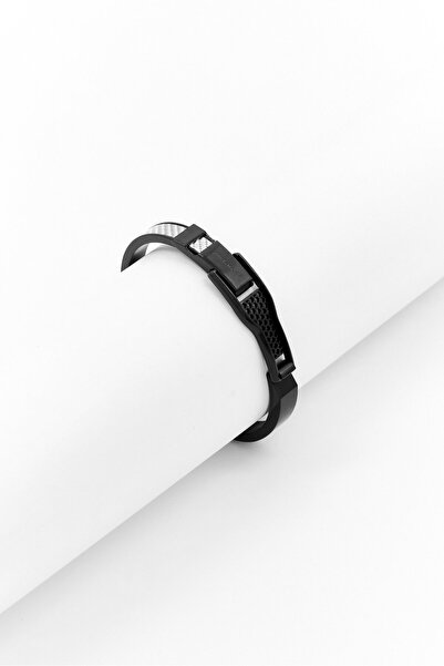 McLaren Men Agility Stainless Steel Bracelet, Black