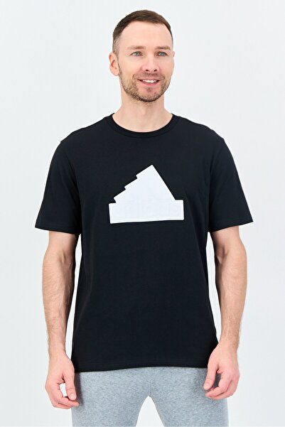 adidas Men Sportswear Fit Short Sleeve Outdoor T-Shirt, Black