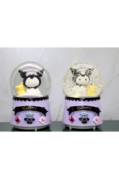 TTT Kuromi Lighted Musical Snow Globe Medium Size Model 2