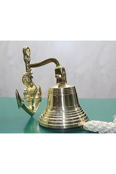TTT Brass Wall Hanging Anchor Bell