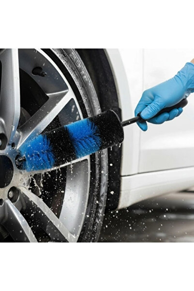 byhodi Perie pentru curățarea jantelor și a anvelopelor cu mâner ergonomic