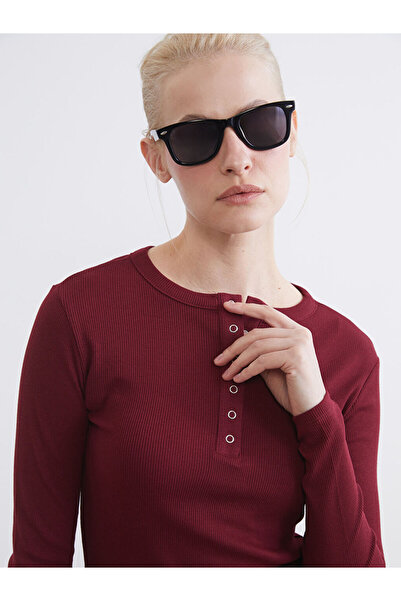 LC Waikiki Sparkling Choices from Shining Store Zero Roba Collar Ribbed Women...