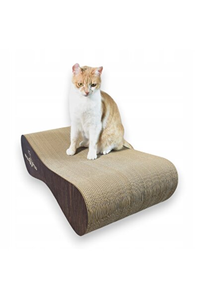 Mruu&Pruu Cat scratching post, brown, wide MIMI | 70x23x40 cm |