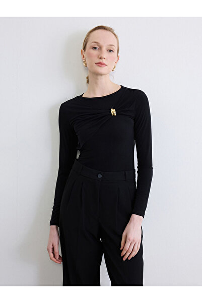 LC Waikiki Sparkling Choices from Shining Store Zero Roba Collar Gathered Buc...