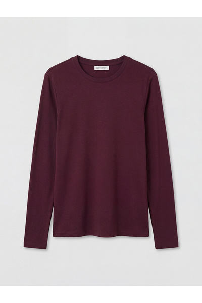 LC Waikiki GÜLİS GİYİM'DEN YENİ SEZON Mürdüm Bisiklet Yaka Kadın Body