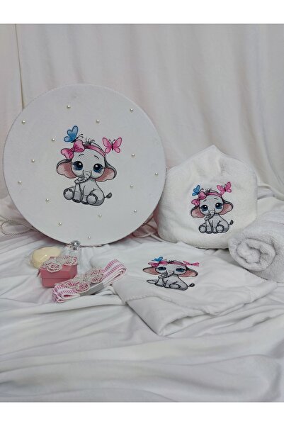 Handmade Trusou botez fetița elefantica