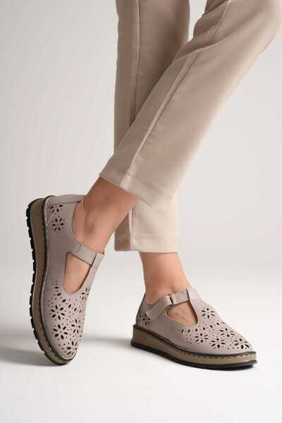 AYAKKABİSEPETİ SANDALE DE DAMĂ DIN PIELE AUTENTICĂ ARGINTIE