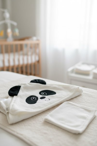Soft and Baby Panda Baby Towel