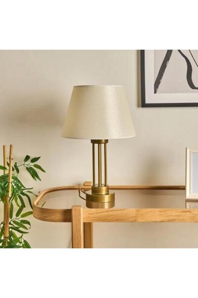 DEDE Kule Metal Lamp Shade with Antique Static Painted Cream Color Hat