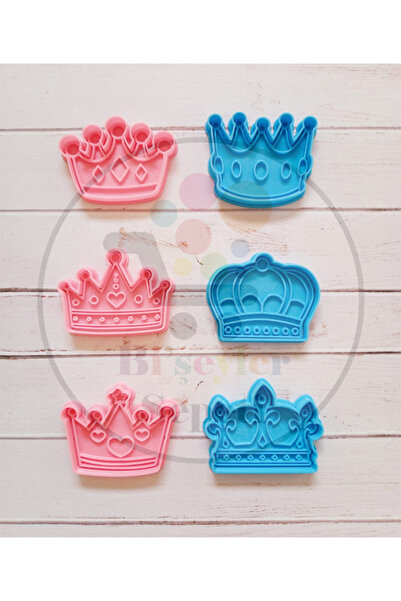 Bi'şeyler Sepeti Princess Crown Themed Cookie Mold - Cookie Cutter 6 Figures ...