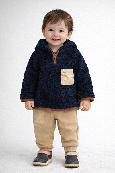 Luna Cool Club Kapüşonlu Erkek Bebek 2 Li Takım