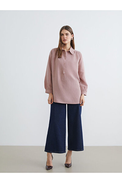 LC Waikiki Modal Mixed Oversize Γυναικείο Πουκάμισο Τούνικ