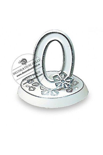 Decoratiuni Dulci Cifre Decorative cu floricele/fulgi, Modecor - Cifra 3