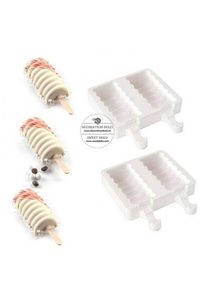 Decoratiuni Dulci Cakesicles 4 forme tango, gel04 Silikomart