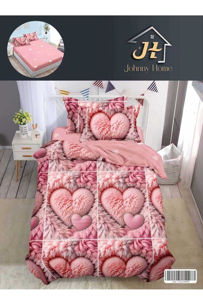 trendyhome 4-Piece Single Bed Linen, with Elastic, Fine Cotton, Modern Print