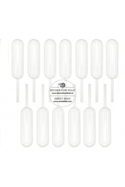 Decoratiuni Dulci Set 50 pipete pentru sirop, fingerfood