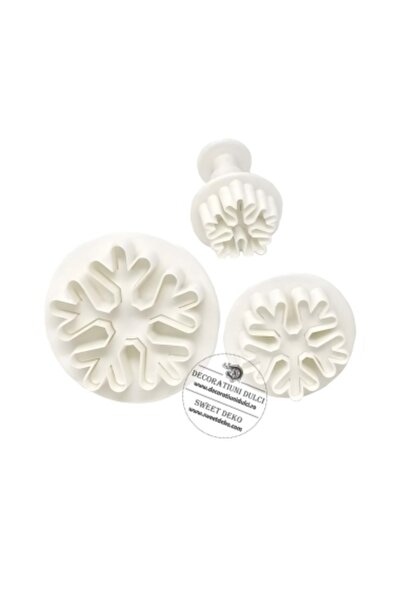 Decoratiuni Dulci Комплект decupatoare fulgi, varfuri rotunjite