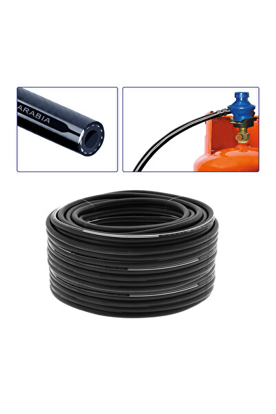 ALAYED Alfa Flex gas hose, black, 40 meters, 8 mm, from Al-Ayed