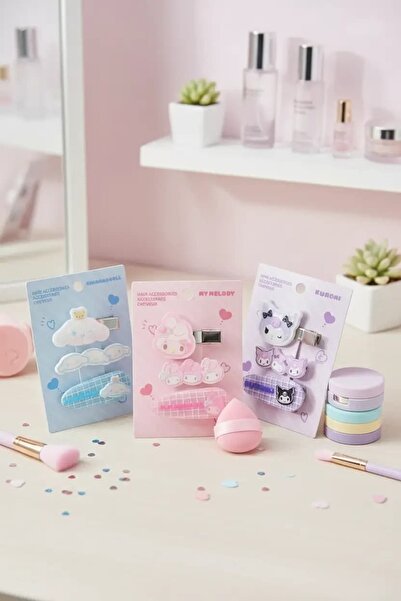 Hello Kitty Lisanslı Saç Tokası (3 adet)