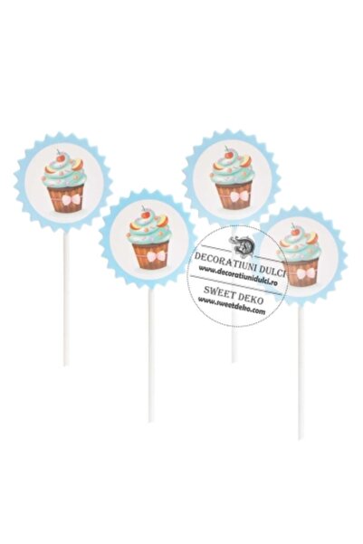 Decoratiuni Dulci Комплект от 4 декорации в синьо бриоз