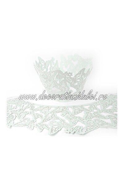 Decoratiuni Dulci Invelitori dantelate cu fluturi - Алба