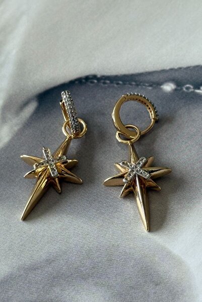 Trendy Butik Vip Polar Star Dangle Earrings