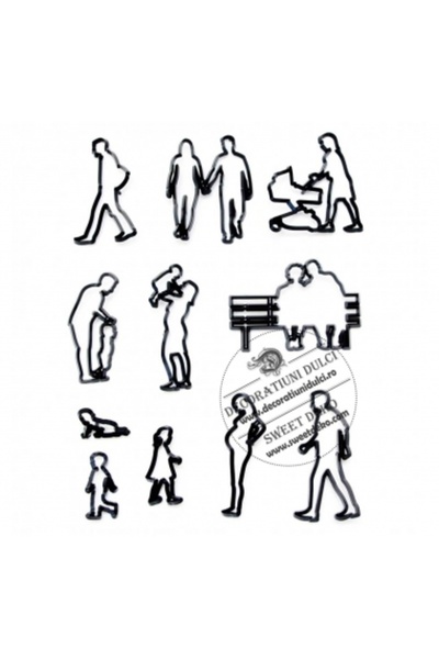 Decoratiuni Dulci Семейство силуети на Decupatoare