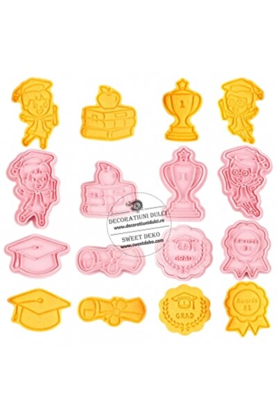 Decoratiuni Dulci Комплект decupatoare absolventi (8buc)