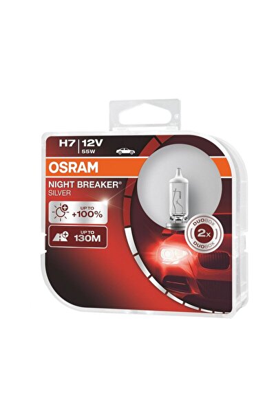 Osram Set of 2 bulbs H7 12V 55W NB SILVER +100%